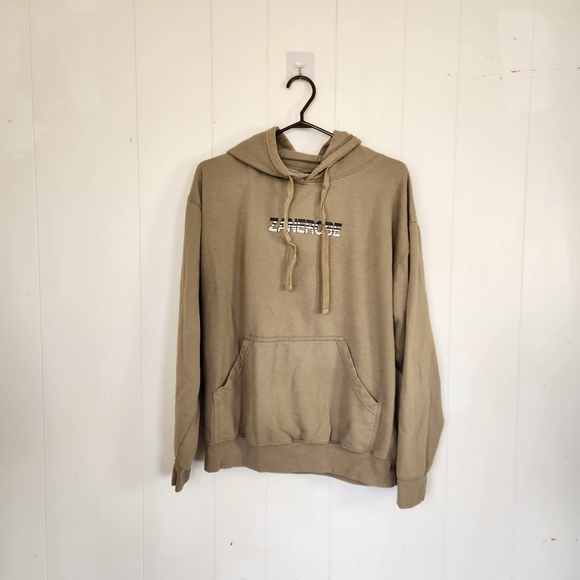 Zanerobe Tan Hoodie Logo Sweatshirt Loungewear Streetwear Mens Large - Picture 8 of 8